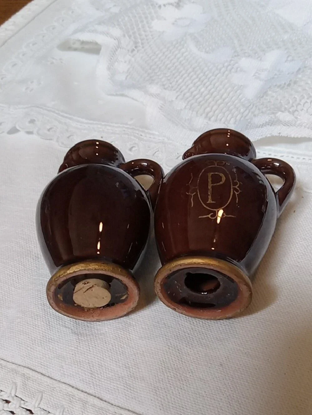 Pitcher Shaped Salt & Pepper Shakers